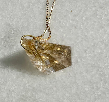 Gold Ruitile Quartz Necklace