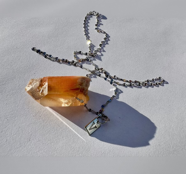 Pink Amphibole Necklace