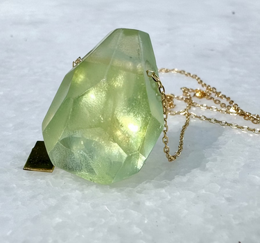 Green Morganite Necklace