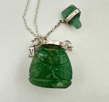 Antique Carved Jade Perfume Bottle