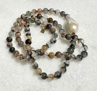 Garden Quartz & Pearl Necklace