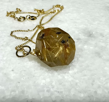 Golden Rutilated Necklace