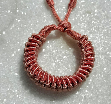 Pink Silk Bracelet