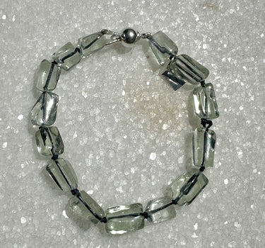 Prasiolite quartz bracelet