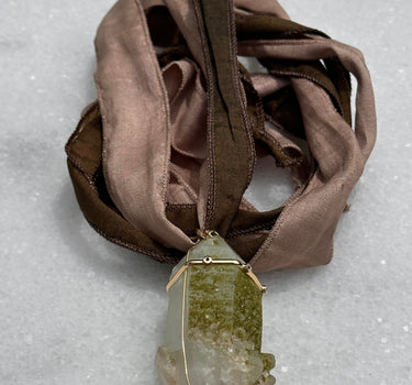 Silk Ribbon Necklace #38
