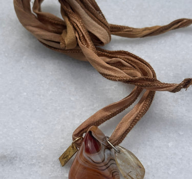 Silk Ribbon Necklace #44
